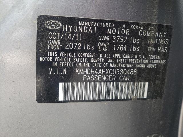 Photo 9 VIN: KMHDH4AEXCU330488 - HYUNDAI ELANTRA GL 