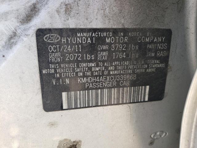 Photo 11 VIN: KMHDH4AEXCU339868 - HYUNDAI ELANTRA 