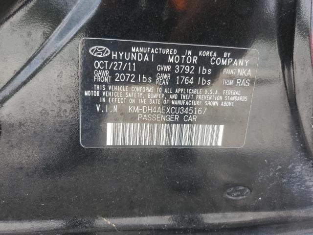 Photo 12 VIN: KMHDH4AEXCU345167 - HYUNDAI ELANTRA GL 