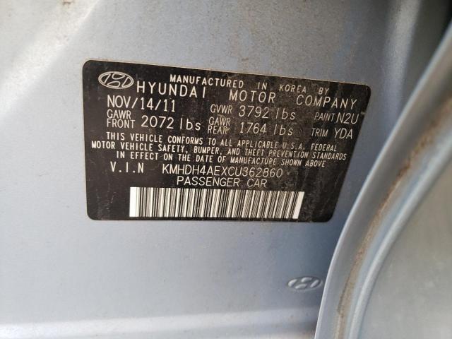 Photo 11 VIN: KMHDH4AEXCU362860 - HYUNDAI ELANTRA GL 