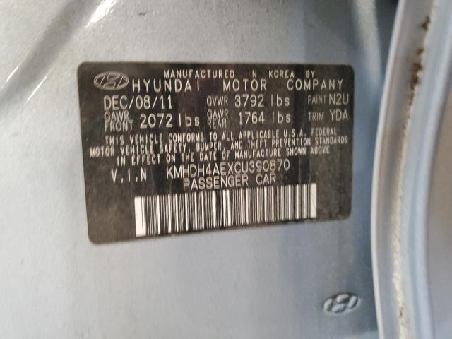 Photo 11 VIN: KMHDH4AEXCU390870 - HYUNDAI ELANTRA 