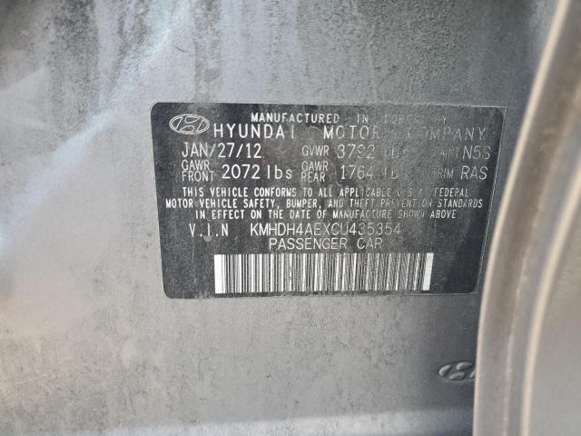 Photo 11 VIN: KMHDH4AEXCU435354 - HYUNDAI ELANTRA GL 