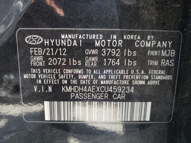 Photo 9 VIN: KMHDH4AEXCU459234 - HYUNDAI ELANTRA GL 