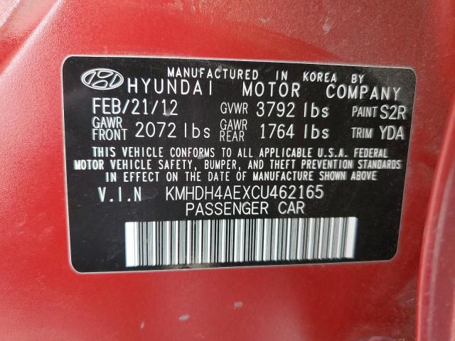 Photo 11 VIN: KMHDH4AEXCU462165 - HYUNDAI ELANTRA GL 