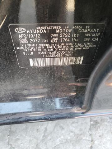 Photo 12 VIN: KMHDH4AEXDU511673 - HYUNDAI ELANTRA GL 