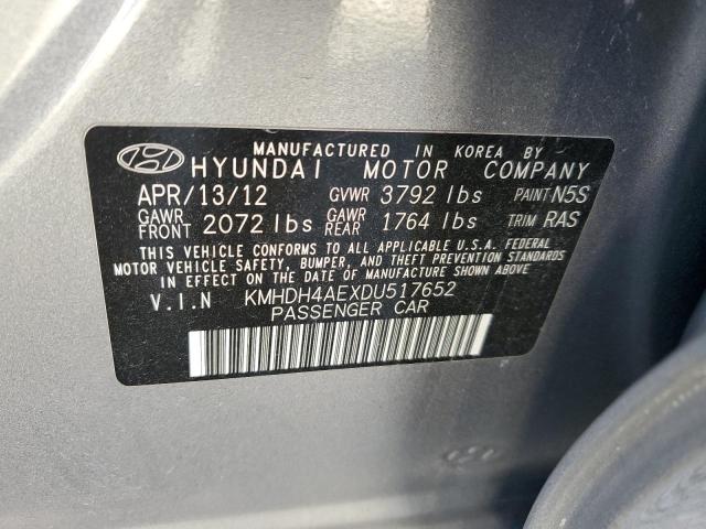 Photo 11 VIN: KMHDH4AEXDU517652 - HYUNDAI ELANTRA GL 