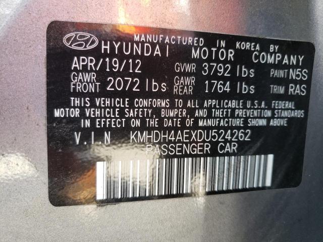 Photo 9 VIN: KMHDH4AEXDU524262 - HYUNDAI ELANTRA GL 