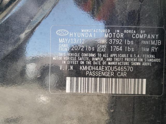 Photo 11 VIN: KMHDH4AEXDU546570 - HYUNDAI ELANTRA GL 