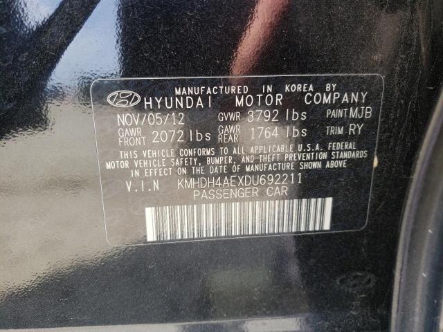 Photo 9 VIN: KMHDH4AEXDU692211 - HYUNDAI ELANTRA GL 