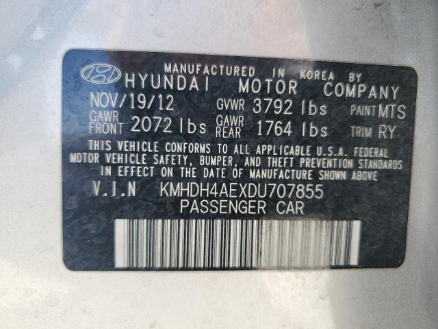 Photo 11 VIN: KMHDH4AEXDU707855 - HYUNDAI ELANTRA 