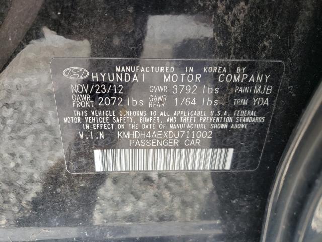 Photo 9 VIN: KMHDH4AEXDU711002 - HYUNDAI ELANTRA GL 