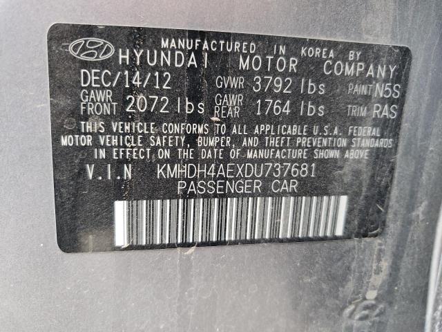 Photo 11 VIN: KMHDH4AEXDU737681 - HYUNDAI ELANTRA GL 