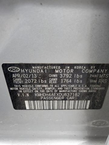 Photo 11 VIN: KMHDH4AEXDU837182 - HYUNDAI ELANTRA 