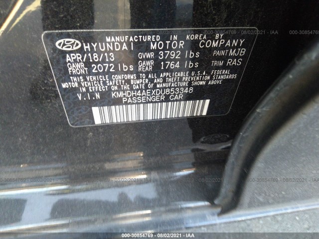 Photo 8 VIN: KMHDH4AEXDU853348 - HYUNDAI ELANTRA 