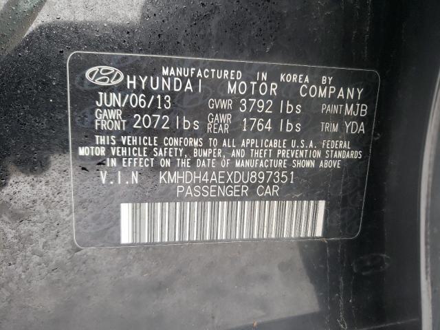 Photo 11 VIN: KMHDH4AEXDU897351 - HYUNDAI ELANTRA GL 