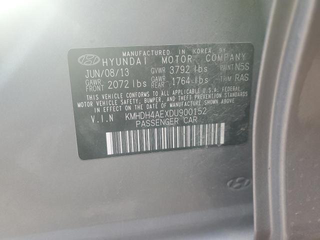 Photo 11 VIN: KMHDH4AEXDU900152 - HYUNDAI ELANTRA GL 