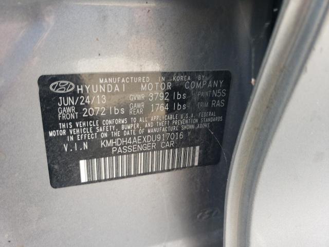 Photo 11 VIN: KMHDH4AEXDU917016 - HYUNDAI ELANTRA GL 