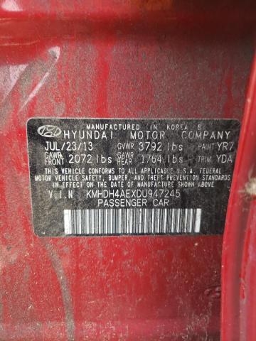 Photo 12 VIN: KMHDH4AEXDU947245 - HYUNDAI ELANTRA 