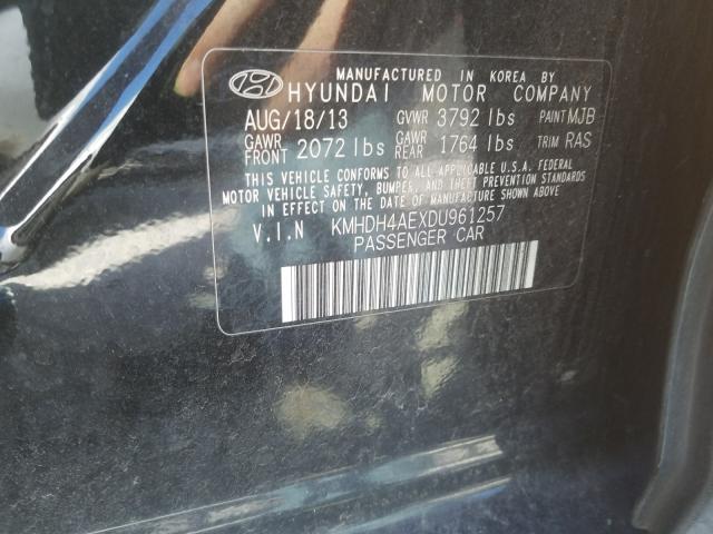 Photo 9 VIN: KMHDH4AEXDU961257 - HYUNDAI ELANTRA GL 