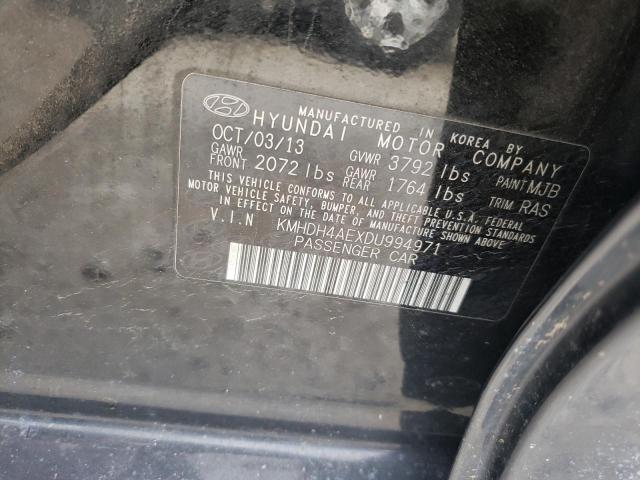 Photo 11 VIN: KMHDH4AEXDU994971 - HYUNDAI ELANTRA GL 