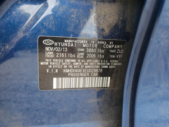 Photo 9 VIN: KMHDH4AEXEU028878 - HYUNDAI ELANTRA SE 