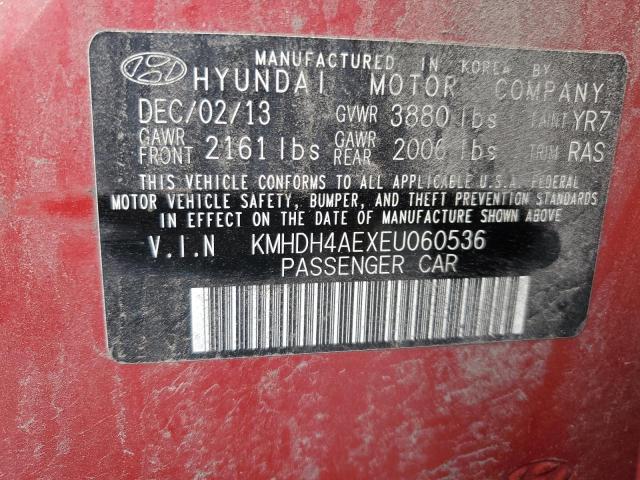 Photo 11 VIN: KMHDH4AEXEU060536 - HYUNDAI ELANTRA SE 