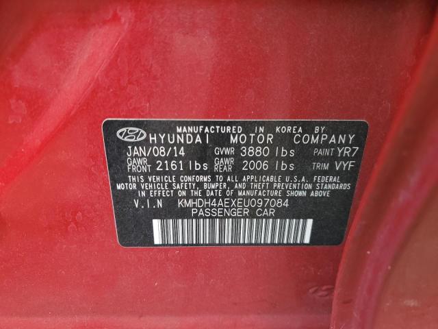 Photo 12 VIN: KMHDH4AEXEU097084 - HYUNDAI ELANTRA SE 