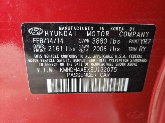 Photo 9 VIN: KMHDH4AEXEU132075 - HYUNDAI ELANTRA SE 