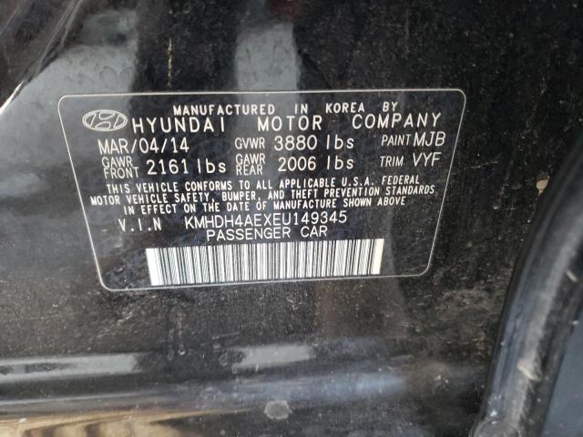 Photo 11 VIN: KMHDH4AEXEU149345 - HYUNDAI ELANTRA SE 