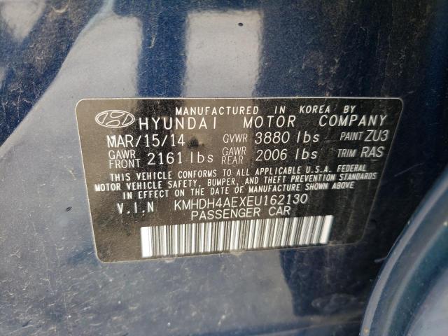 Photo 9 VIN: KMHDH4AEXEU162130 - HYUNDAI ELANTRA SE 