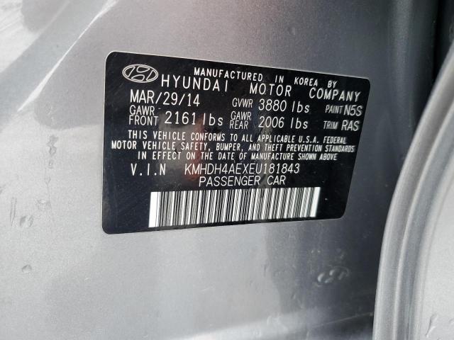 Photo 11 VIN: KMHDH4AEXEU181843 - HYUNDAI ELANTRA SE 