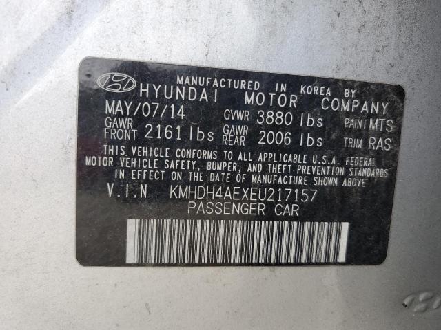 Photo 11 VIN: KMHDH4AEXEU217157 - HYUNDAI ELANTRA SE 