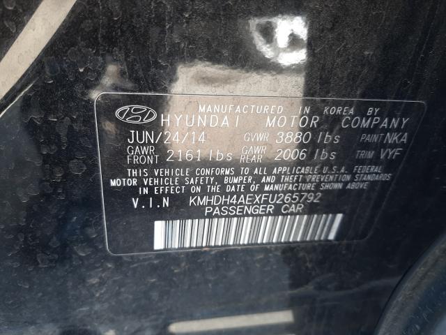 Photo 9 VIN: KMHDH4AEXFU265792 - HYUNDAI ELANTRA SE 