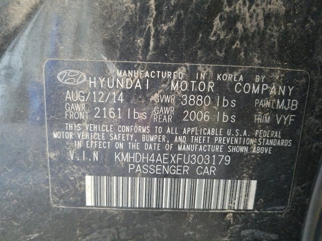 Photo 9 VIN: KMHDH4AEXFU303179 - HYUNDAI ELANTRA SE 