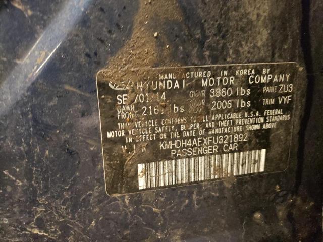 Photo 11 VIN: KMHDH4AEXFU321892 - HYUNDAI ELANTRA 