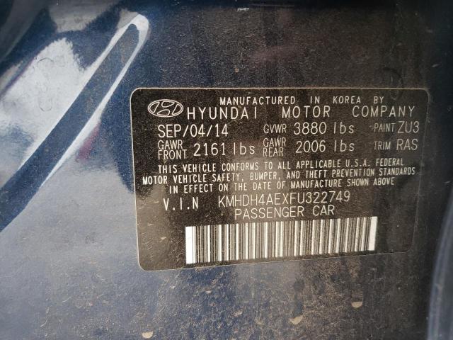 Photo 11 VIN: KMHDH4AEXFU322749 - HYUNDAI ELANTRA SE 