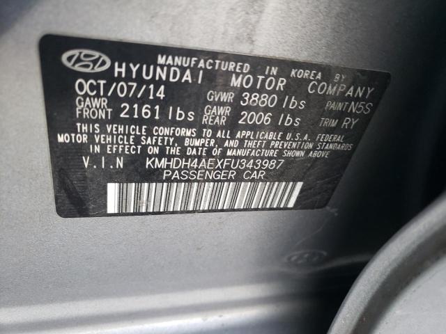 Photo 11 VIN: KMHDH4AEXFU343987 - HYUNDAI ELANTRA SE 