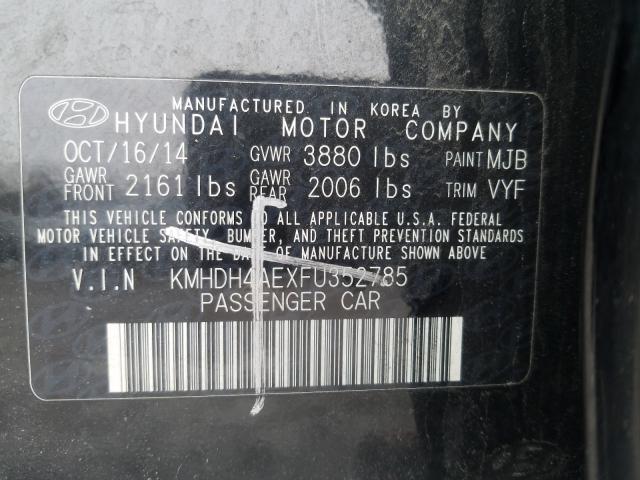 Photo 9 VIN: KMHDH4AEXFU352785 - HYUNDAI ELANTRA SE 