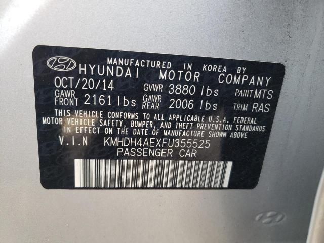 Photo 12 VIN: KMHDH4AEXFU355525 - HYUNDAI ELANTRA 