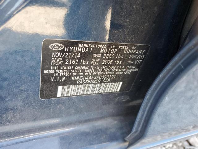 Photo 9 VIN: KMHDH4AEXFU393191 - HYUNDAI ELANTRA SE 