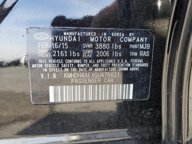 Photo 9 VIN: KMHDH4AEXGU475021 - HYUNDAI ELANTRA SE 