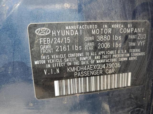 Photo 11 VIN: KMHDH4AEXGU479036 - HYUNDAI ELANTRA SE 