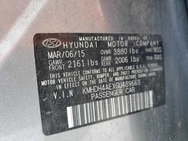 Photo 11 VIN: KMHDH4AEXGU489663 - HYUNDAI ELANTRA SE 