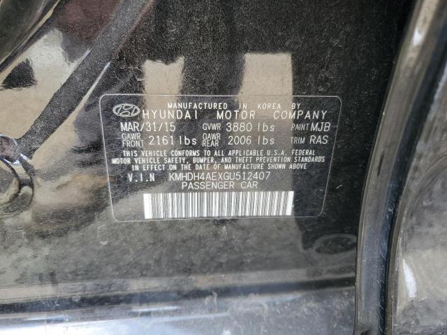 Photo 11 VIN: KMHDH4AEXGU512407 - HYUNDAI ELANTRA SE 