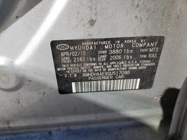 Photo 11 VIN: KMHDH4AEXGU517090 - HYUNDAI ELANTRA 