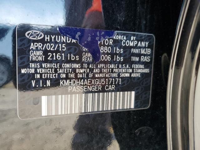 Photo 11 VIN: KMHDH4AEXGU517171 - HYUNDAI ELANTRA SE 