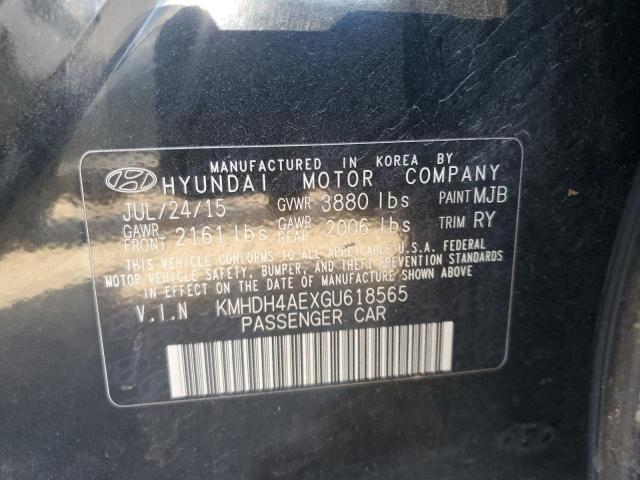 Photo 11 VIN: KMHDH4AEXGU618565 - HYUNDAI ELANTRA SE 