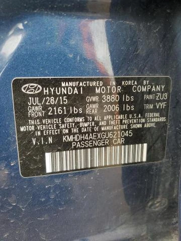 Photo 11 VIN: KMHDH4AEXGU621045 - HYUNDAI ELANTRA SE 