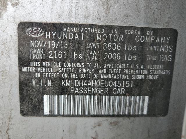 Photo 12 VIN: KMHDH4AH0EU045151 - HYUNDAI ELANTRA SE 