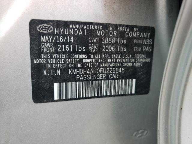 Photo 9 VIN: KMHDH4AH0FU226848 - HYUNDAI ELANTRA SE 